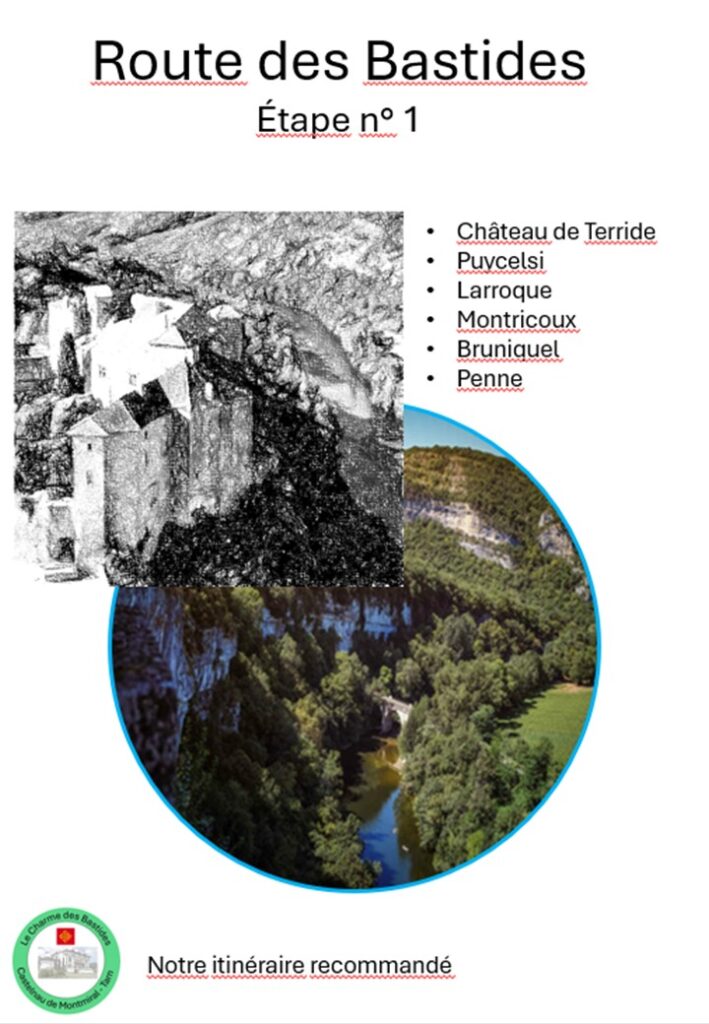 Bastides Route Guide Stage 1 in english