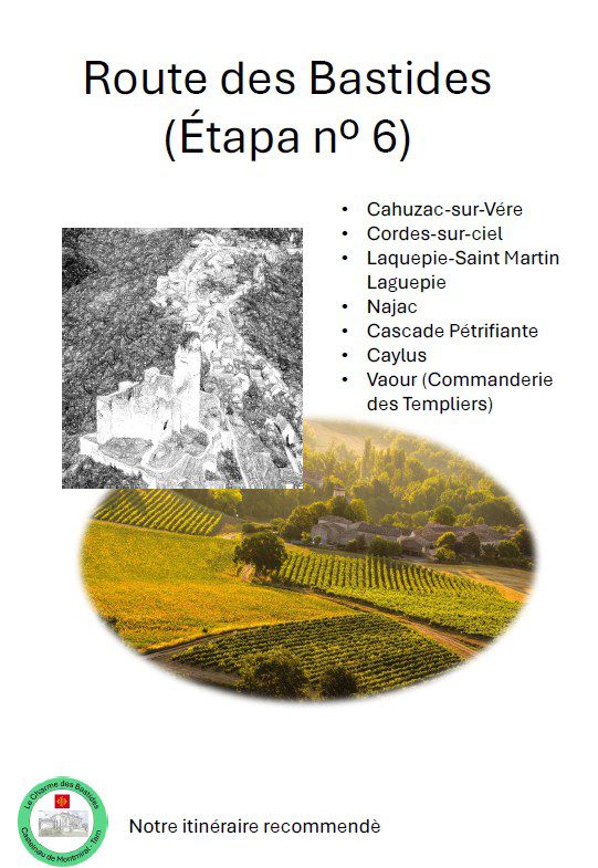 Bastides Route Guide Stage 6 in english
